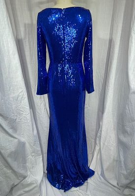 la boudoir miami vintage inspired 70s blue sequined long mermaid evening dress (4)