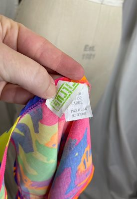 la boudoir miami vintage 90s neon abstract print short romper (3)