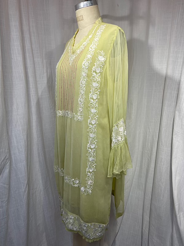 la boudoir miami vintage inspired mint green embroidered tunic dress (9)