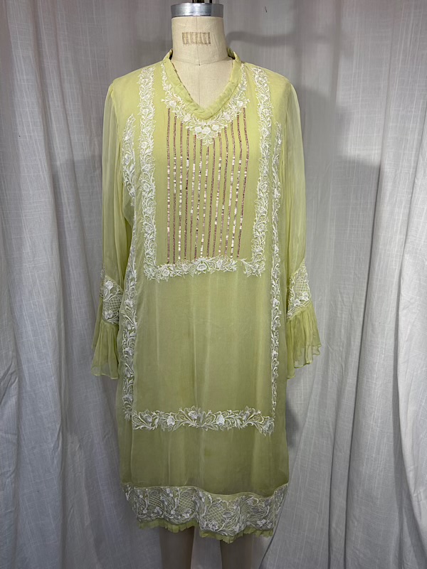 la boudoir miami vintage inspired mint green embroidered tunic dress (9)