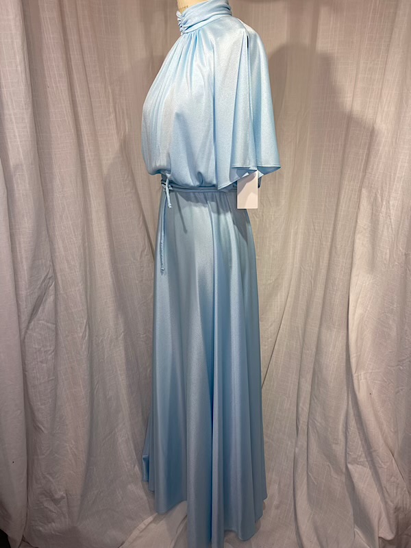 la boudoir miami vintage 70s sky blue grecian style long maxi dress (4)