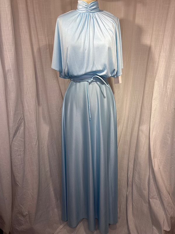 la boudoir miami vintage 70s sky blue grecian style long maxi dress (4)