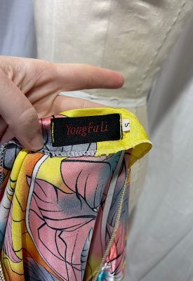 la boudoir miami vintage 90s tie dye flower print kaftan (2)