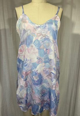 la boudoir miami vintage 60s pastel purple flower print slip (3)