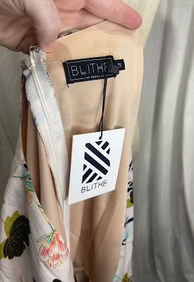 la boudoir miami vintage inspired beige floral print short romper with kimono sleeves (2)