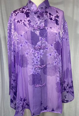 la boudoir miami vintage 90s purple floral semi sheer asian blouse (2)