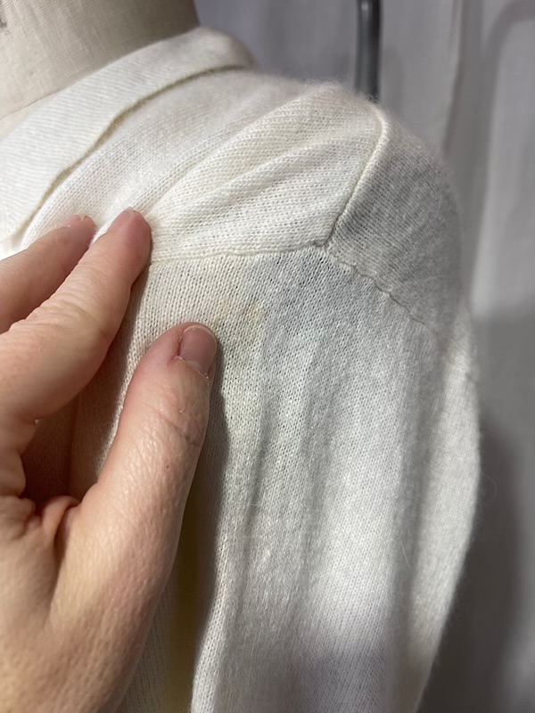 la boudoir miami vintage 70s cream short sleeve cardigan sweater (2)