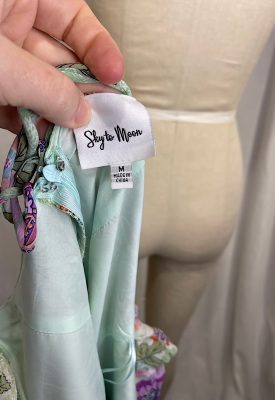 la boudoir miami vintage inspired 40s purple and turquoise paisley print ruffle romper (2)