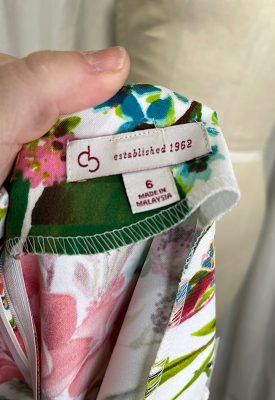 la boudoir miami vintage inspired 50s plumera and palm print pleated dress (2)