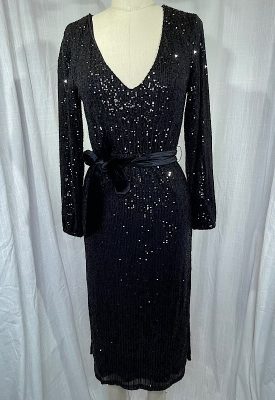 la boudoir miami vintage inspired nwt betsey johnson black sequin maxi dress (4)
