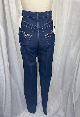 la boudoir miami vintage 90s corvette blue denim high waist jeans (2)