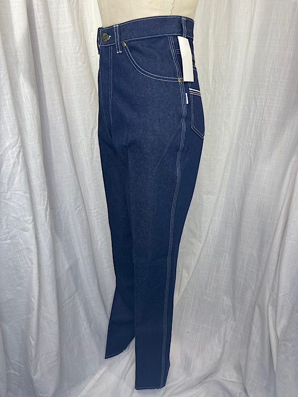 la boudoir miami vintage 90s corvette blue denim high waist jeans (2)