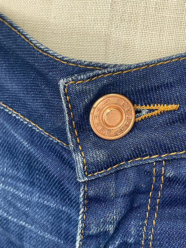 la boudoir miami vintage y2k ferre blue denim short shorts (3)
