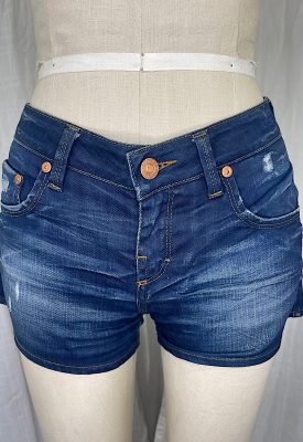 la boudoir miami vintage y2k ferre blue denim short shorts (3)