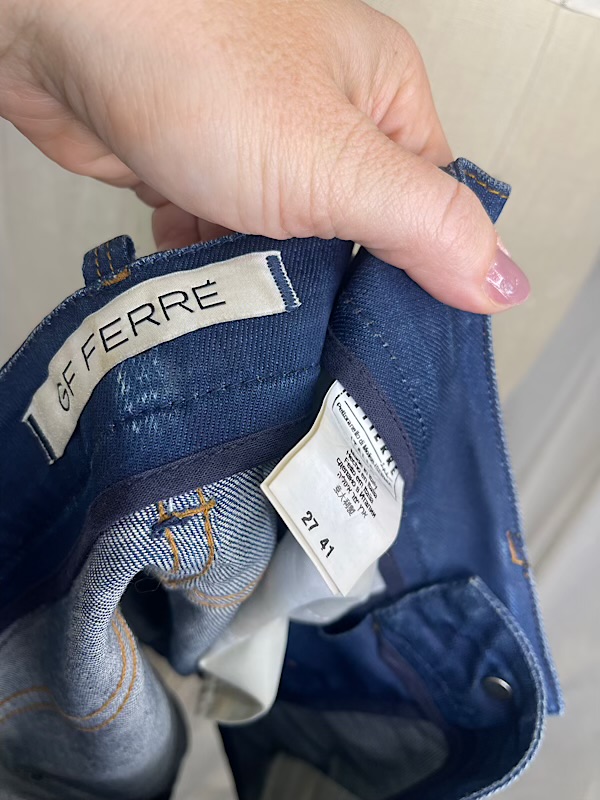 la boudoir miami vintage y2k ferre blue denim short shorts (3)