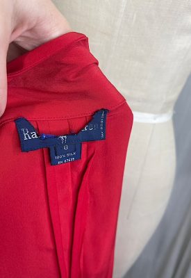 la boudoir miami vintage 90s red ralph lauren silk jacket (2)