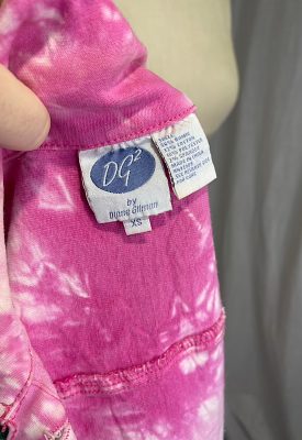 la boudoir miami vintage y2k pink and white tie dye denim jacket with floral embroidery (2)