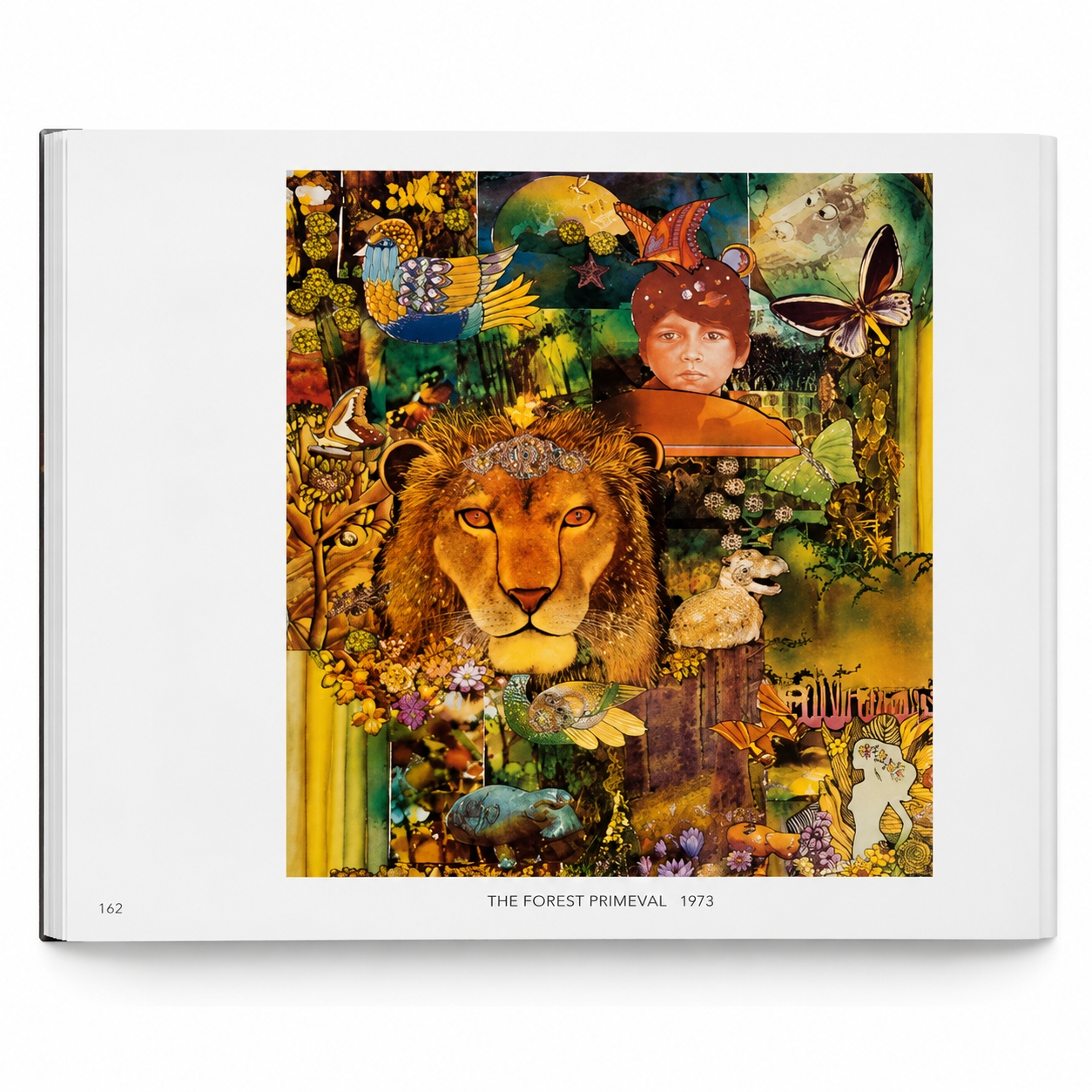 The Forest Primeval 1973 Mixed Media Collage by Robert M. Swedroe