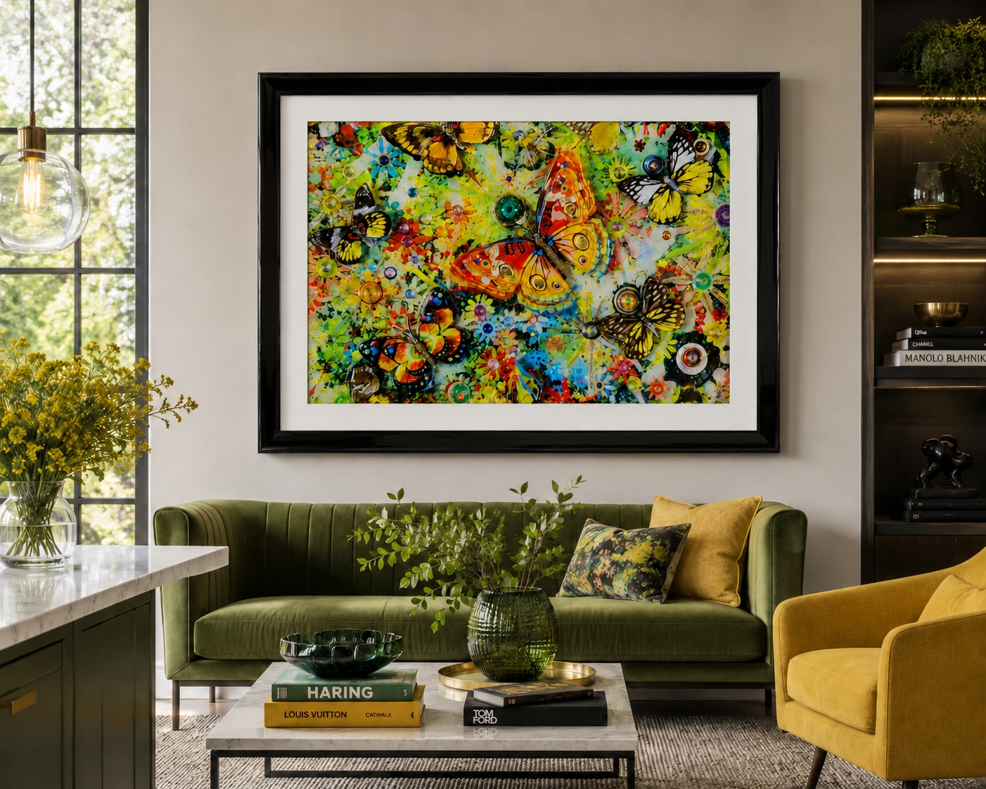 Butterfly Nectar Chase – Hand-Signed and Numbered Framed Limited Edition by Robert M. Swedroe