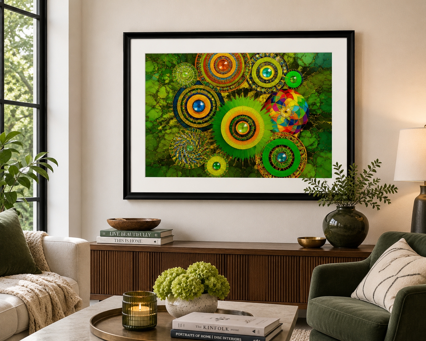 Image of Cosmic Energy Hand-Signed and Numbered Limited Edition Framed Canvas by Robert M. Swedroe