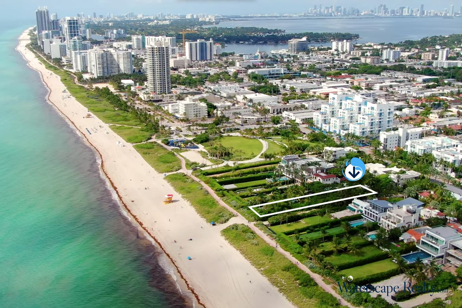Miami Beach Oceanfront Rental Home in Altos del Mar | Waterscape Realty Miami