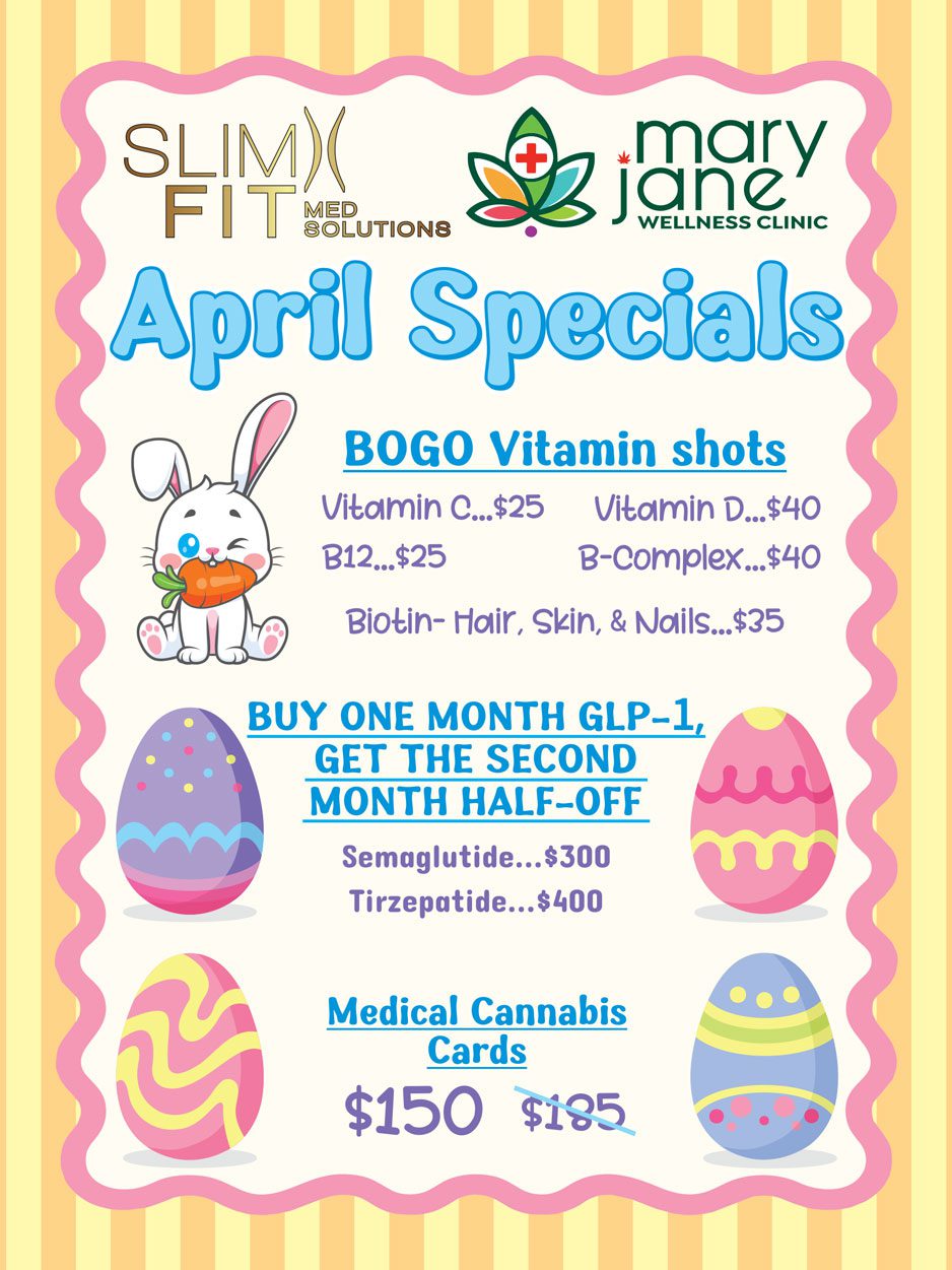 Weight Loss Specials for April, 2026